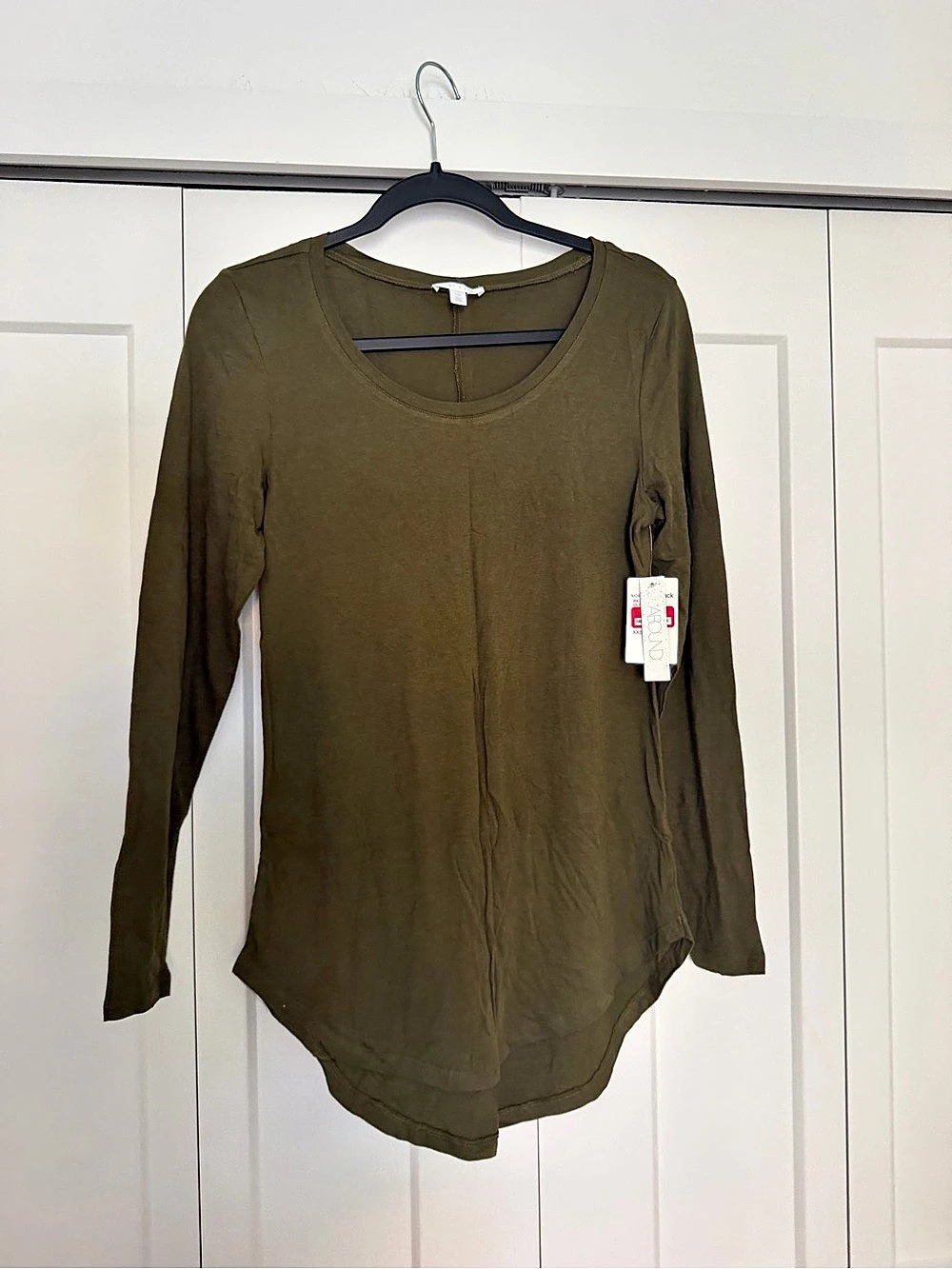 Abound Long Sleeve Tunic in Green Size XXS NWT